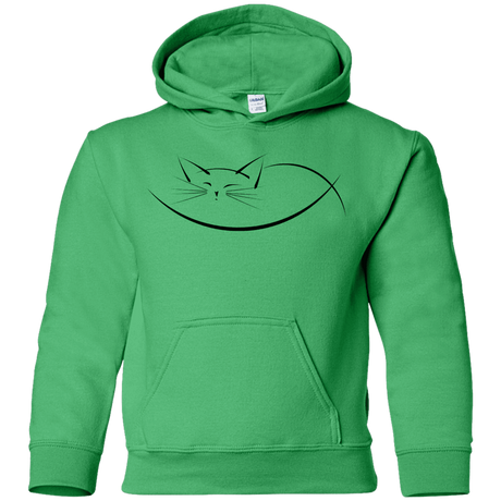 Sweatshirts Irish Green / YS Cat Nap Youth Hoodie