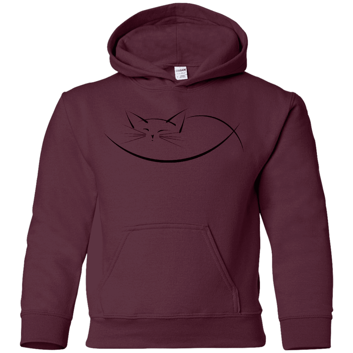 Sweatshirts Maroon / YS Cat Nap Youth Hoodie