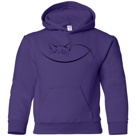 Sweatshirts Purple / YS Cat Nap Youth Hoodie