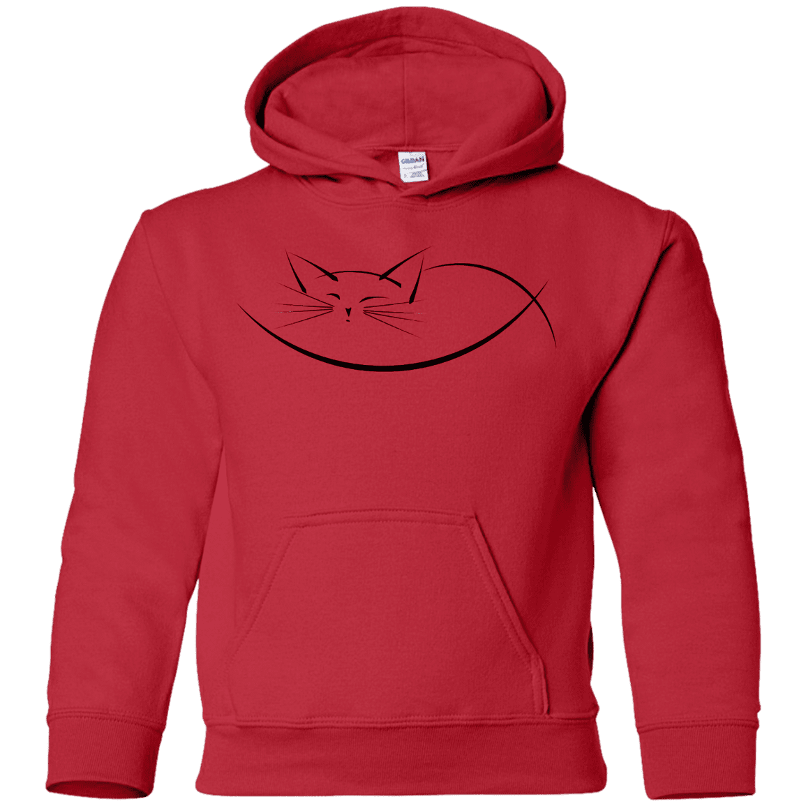 Sweatshirts Red / YS Cat Nap Youth Hoodie