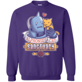 Sweatshirts Purple / Small CAT SANCTUARY Crewneck Sweatshirt