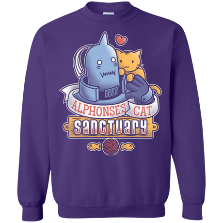 Sweatshirts Purple / Small CAT SANCTUARY Crewneck Sweatshirt
