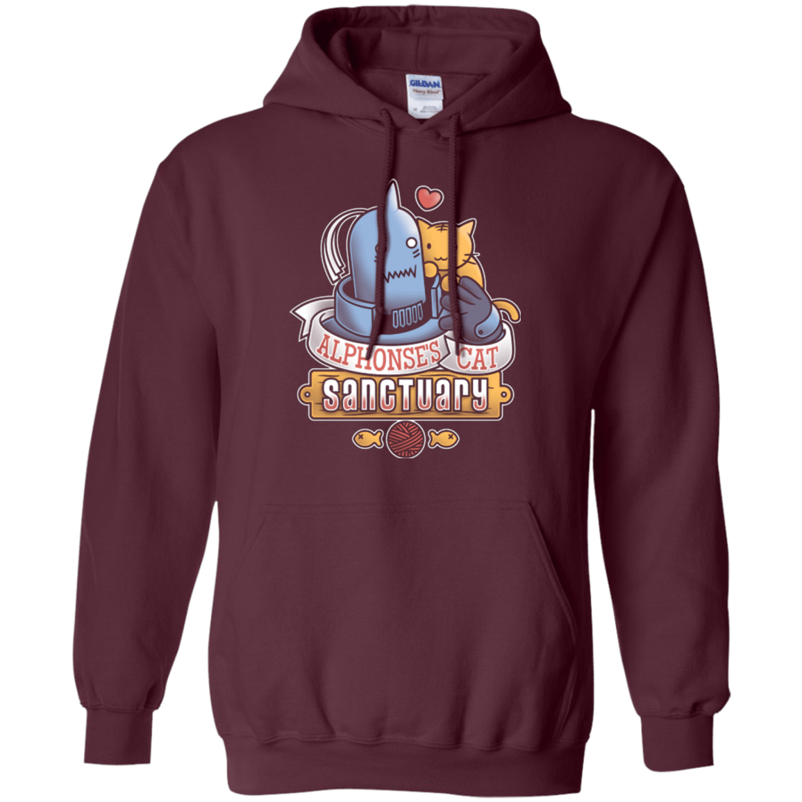 Sweatshirts Maroon / Small CAT SANCTUARY Pullover Hoodie