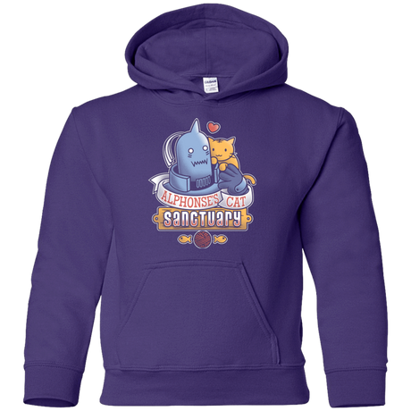 Sweatshirts Purple / YS CAT SANCTUARY Youth Hoodie