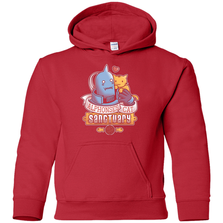 Sweatshirts Red / YS CAT SANCTUARY Youth Hoodie