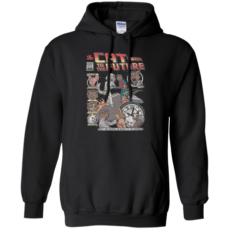 Sweatshirts Black / Small CAT TO THE FUTURE Pullover Hoodie