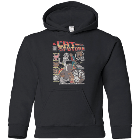 Sweatshirts Black / YS CAT TO THE FUTURE Youth Hoodie