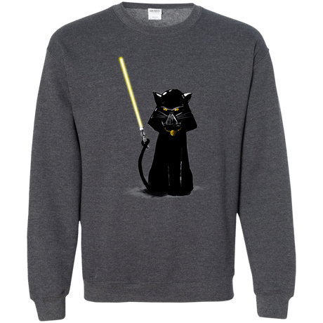 Sweatshirts Dark Heather / S Cat Vader Crewneck Sweatshirt