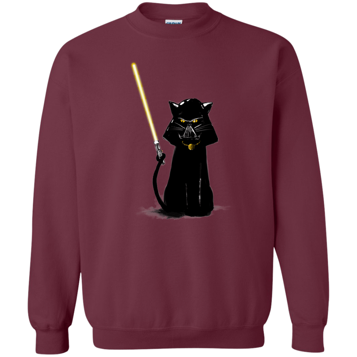 Sweatshirts Maroon / S Cat Vader Crewneck Sweatshirt