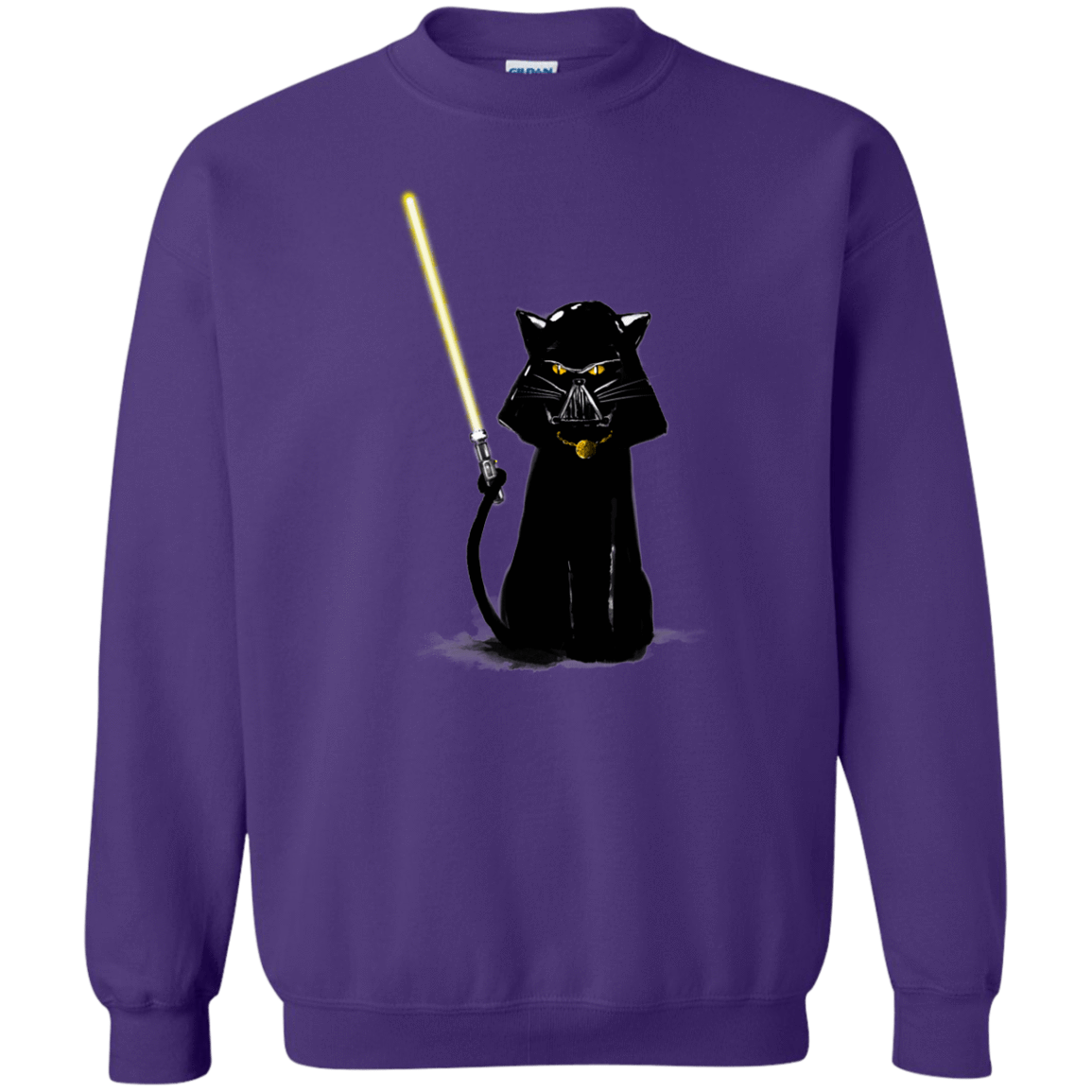 Sweatshirts Purple / S Cat Vader Crewneck Sweatshirt