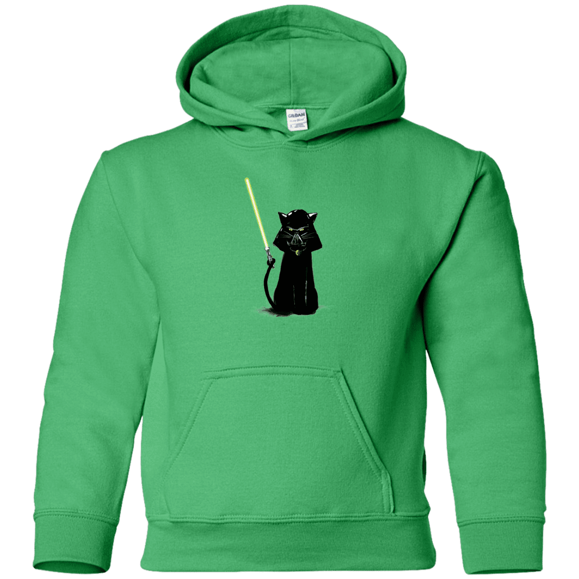 Sweatshirts Irish Green / YS Cat Vader Youth Hoodie