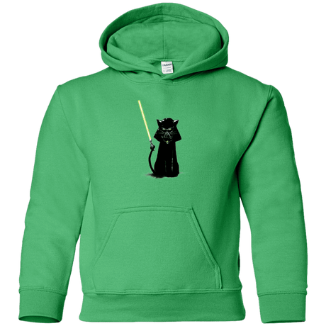 Sweatshirts Irish Green / YS Cat Vader Youth Hoodie