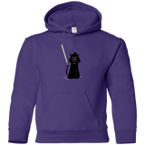 Sweatshirts Purple / YS Cat Vader Youth Hoodie