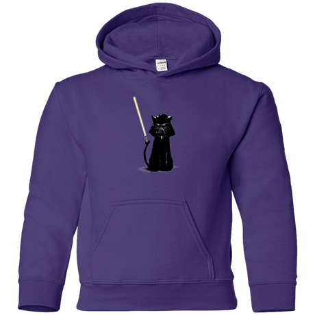 Sweatshirts Purple / YS Cat Vader Youth Hoodie