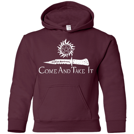 Sweatshirts Maroon / YS CATI Youth Hoodie