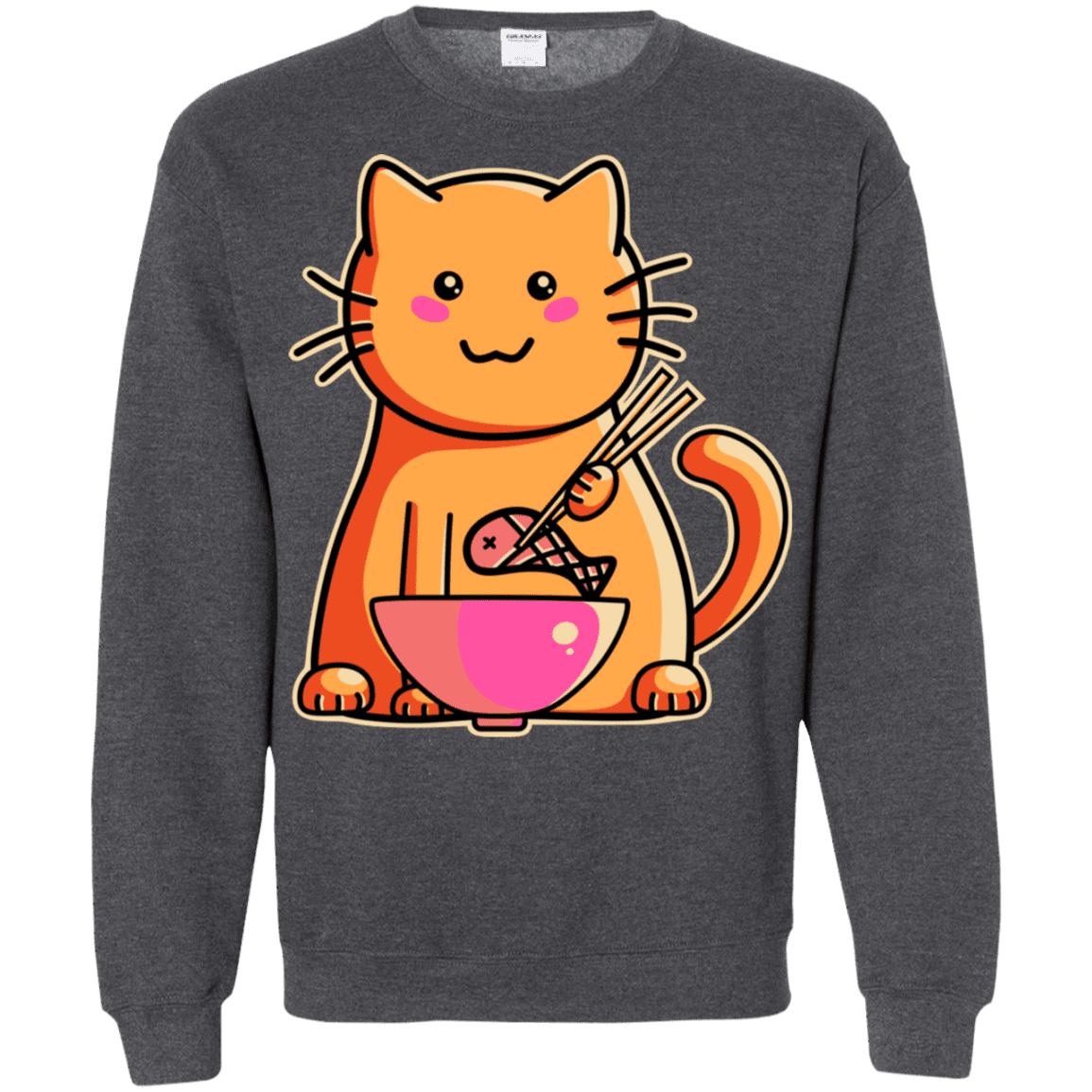 Sweatshirts Dark Heather / S Cats Favourite Meal Crewneck Sweatshirt