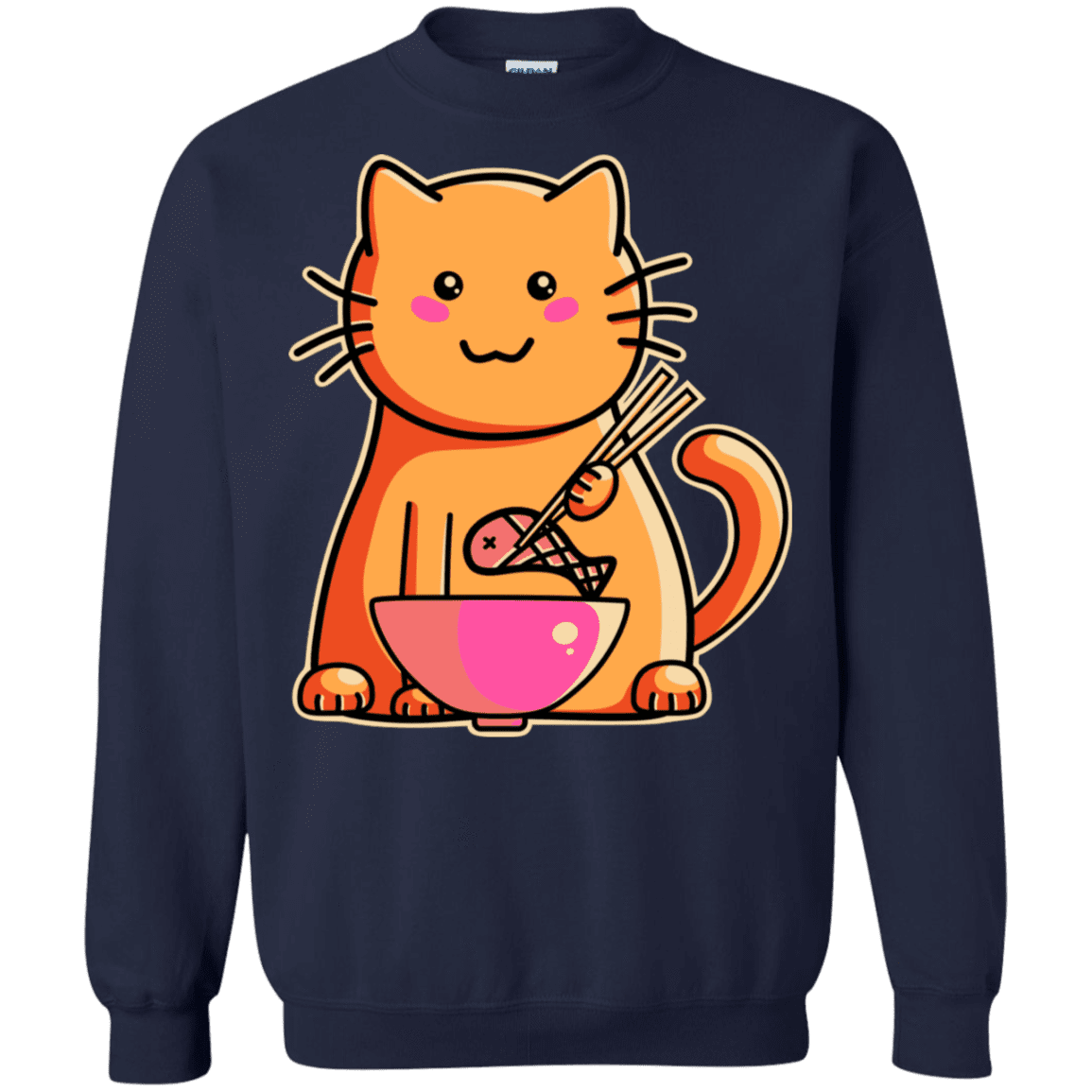 Sweatshirts Navy / S Cats Favourite Meal Crewneck Sweatshirt