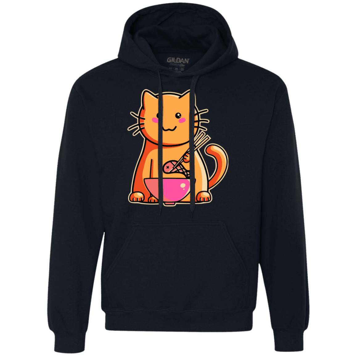 Sweatshirts Navy / S Cats Favourite Meal Premium Fleece Hoodie