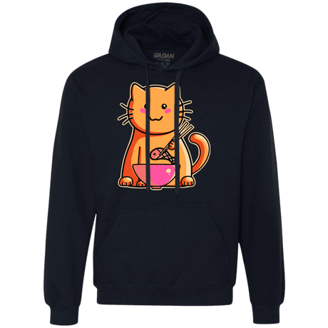 Sweatshirts Navy / S Cats Favourite Meal Premium Fleece Hoodie