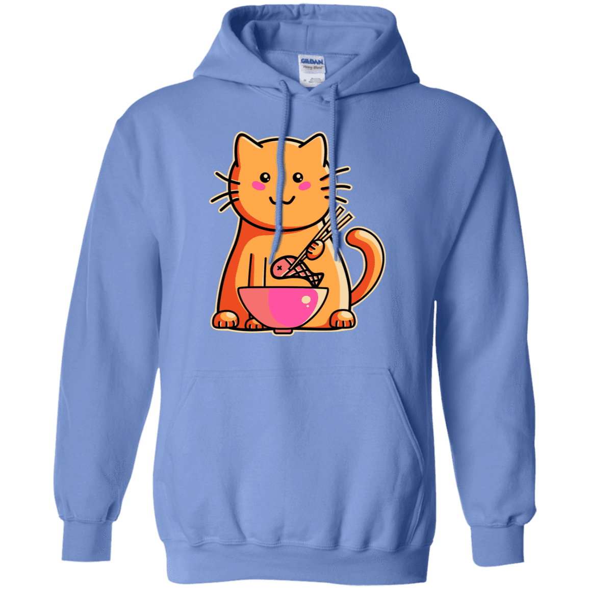 Sweatshirts Carolina Blue / S Cats Favourite Meal Pullover Hoodie