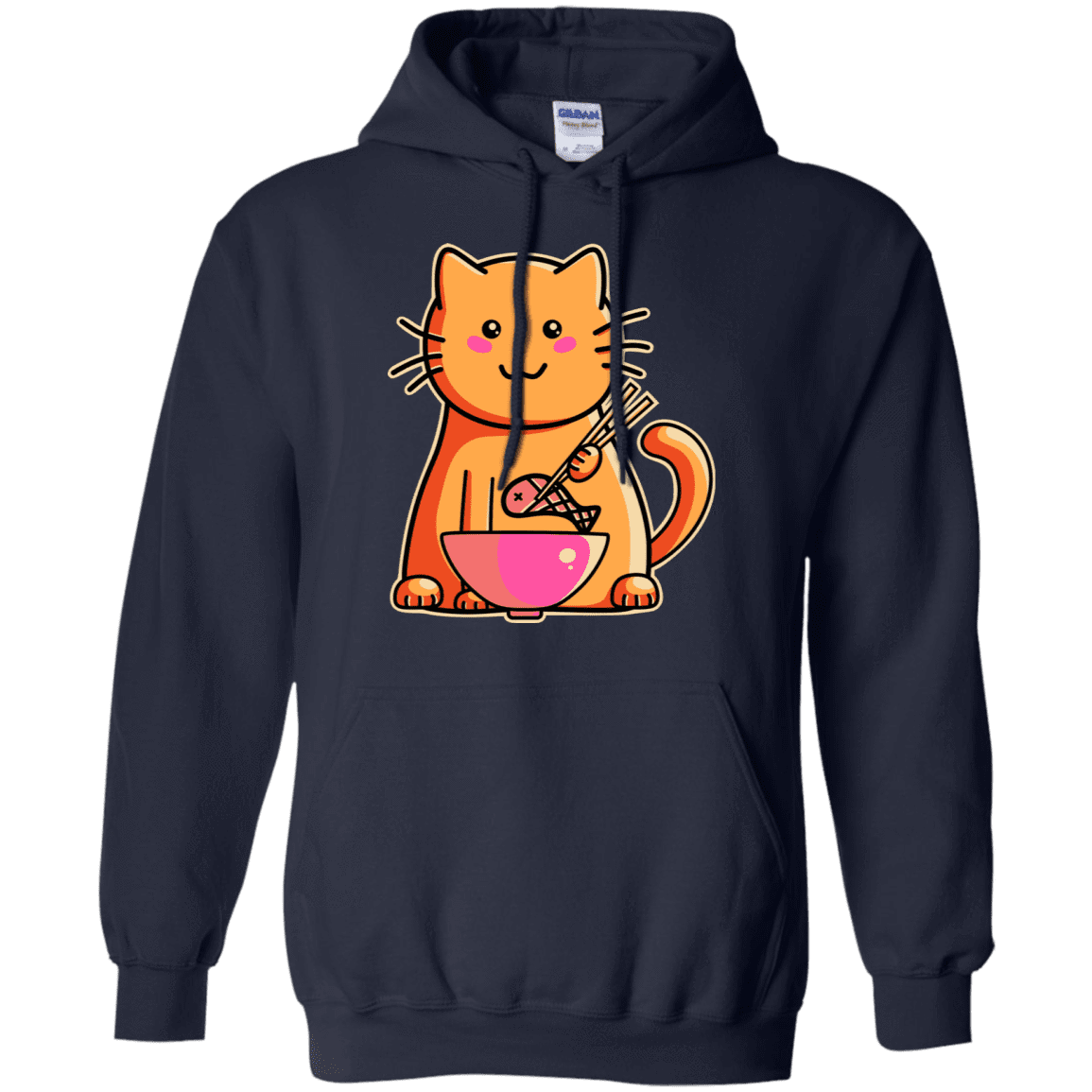 Sweatshirts Navy / S Cats Favourite Meal Pullover Hoodie