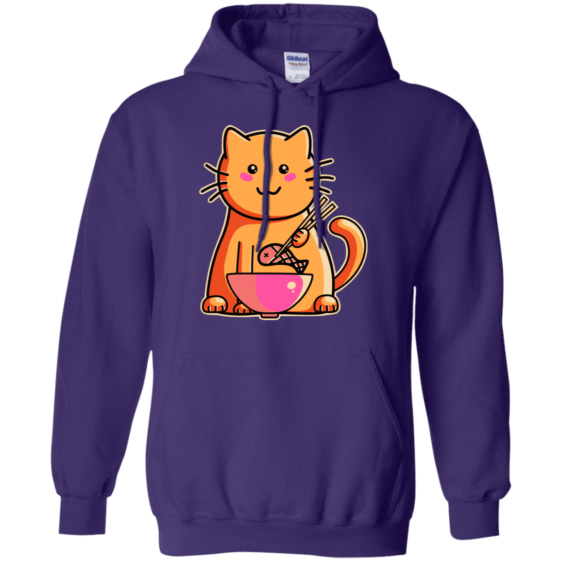 Sweatshirts Purple / S Cats Favourite Meal Pullover Hoodie