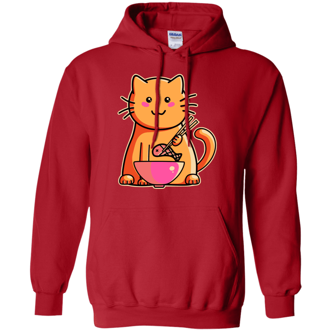 Sweatshirts Red / S Cats Favourite Meal Pullover Hoodie