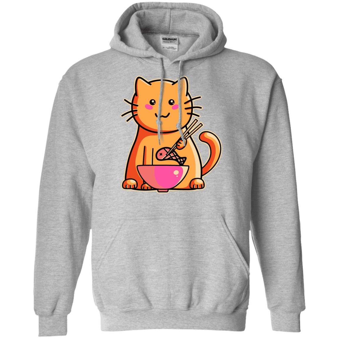 Sweatshirts Sport Grey / S Cats Favourite Meal Pullover Hoodie