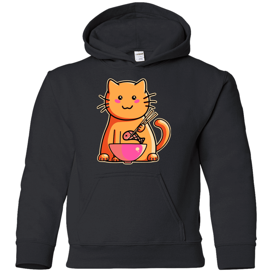 Sweatshirts Black / YS Cats Favourite Meal Youth Hoodie