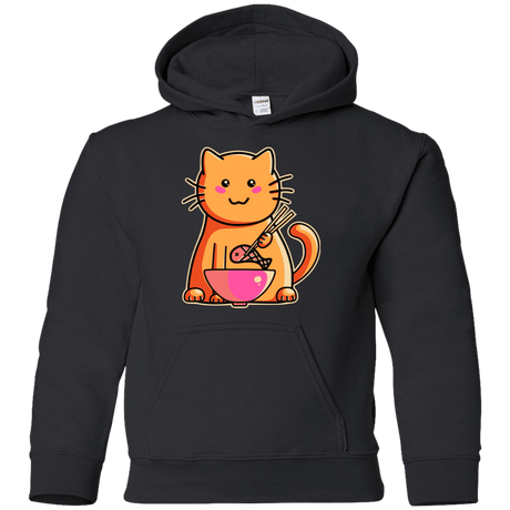 Sweatshirts Black / YS Cats Favourite Meal Youth Hoodie