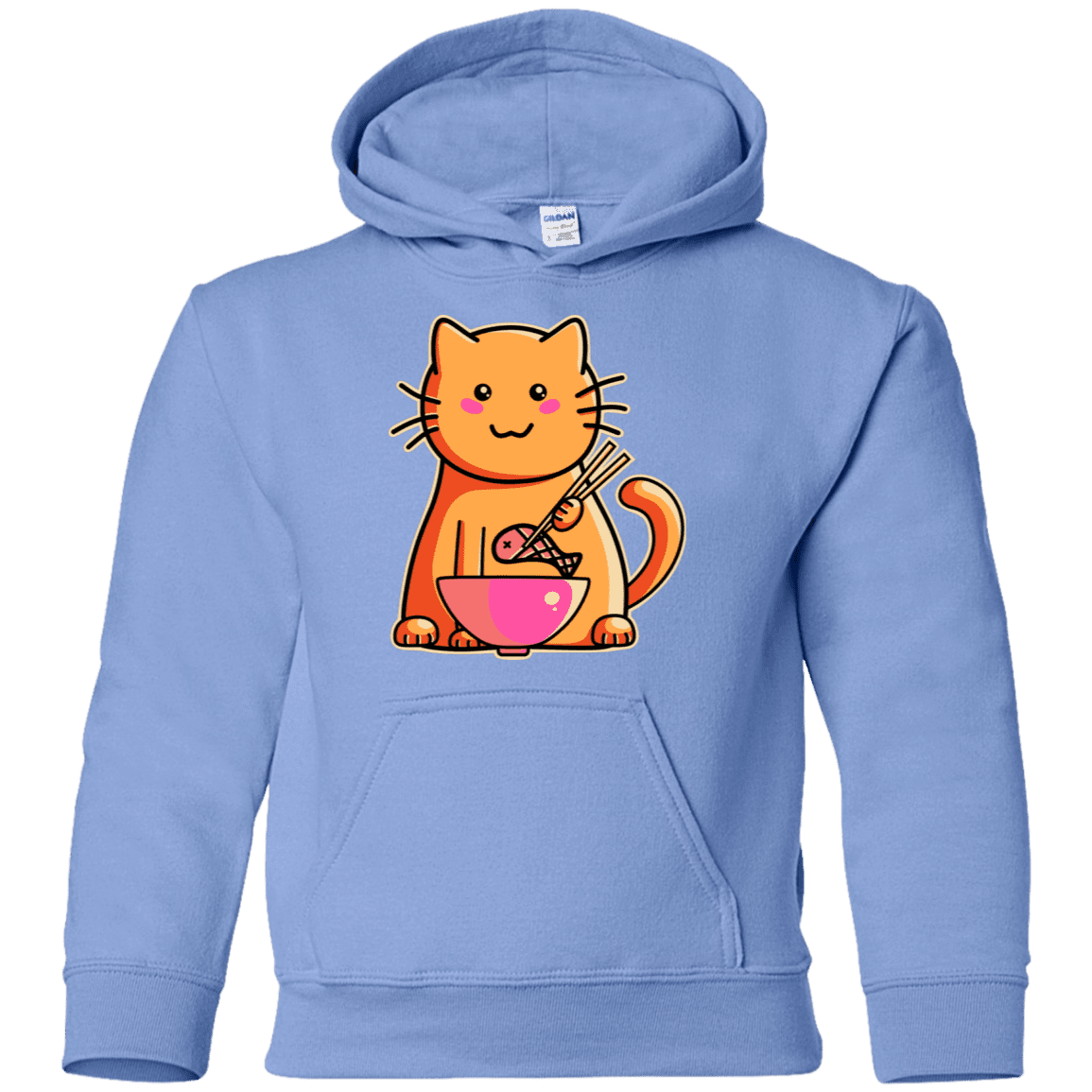 Sweatshirts Carolina Blue / YS Cats Favourite Meal Youth Hoodie