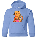 Sweatshirts Carolina Blue / YS Cats Favourite Meal Youth Hoodie