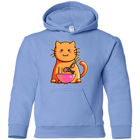 Sweatshirts Carolina Blue / YS Cats Favourite Meal Youth Hoodie