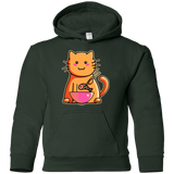 Sweatshirts Forest Green / YS Cats Favourite Meal Youth Hoodie