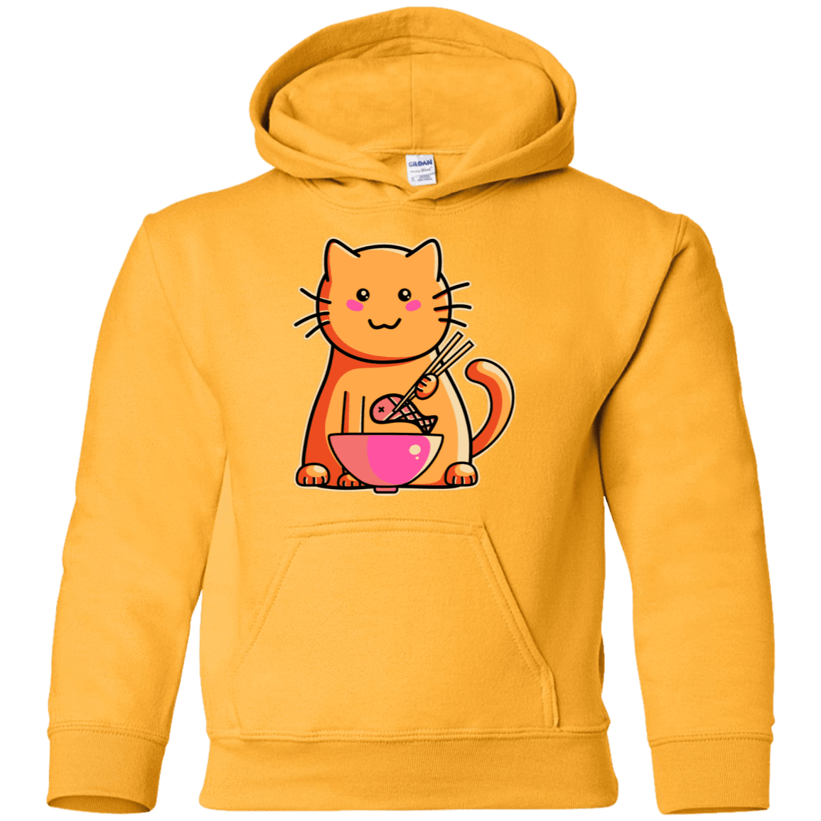 Sweatshirts Gold / YS Cats Favourite Meal Youth Hoodie