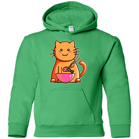 Sweatshirts Irish Green / YS Cats Favourite Meal Youth Hoodie