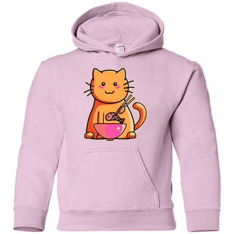 Sweatshirts Light Pink / YS Cats Favourite Meal Youth Hoodie