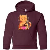 Sweatshirts Maroon / YS Cats Favourite Meal Youth Hoodie