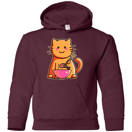 Sweatshirts Maroon / YS Cats Favourite Meal Youth Hoodie