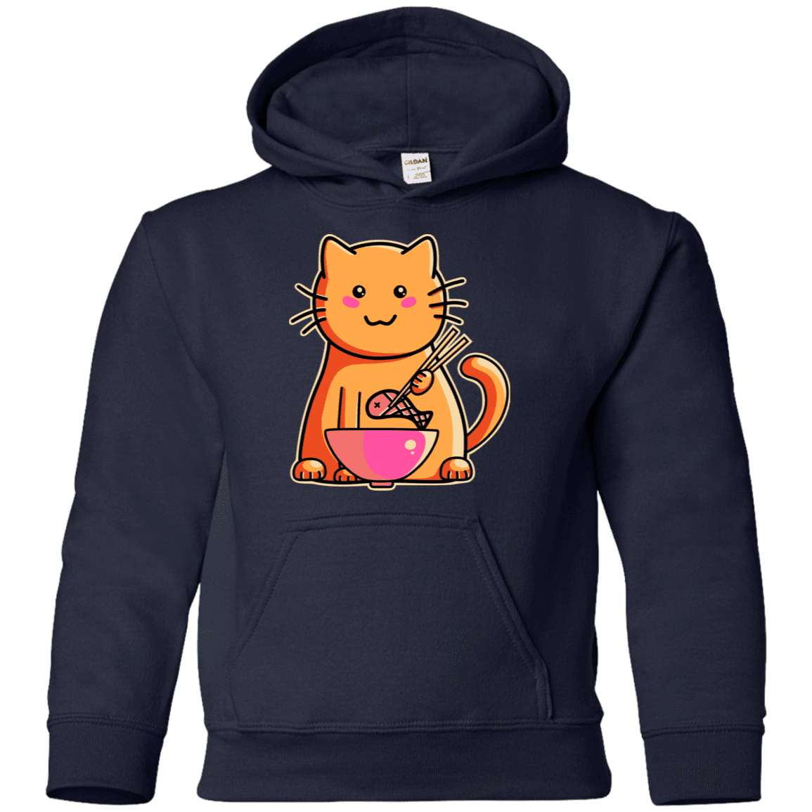 Sweatshirts Navy / YS Cats Favourite Meal Youth Hoodie