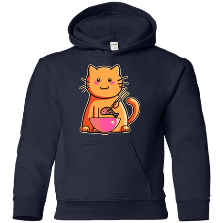 Sweatshirts Navy / YS Cats Favourite Meal Youth Hoodie