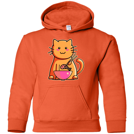 Sweatshirts Orange / YS Cats Favourite Meal Youth Hoodie