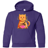 Sweatshirts Purple / YS Cats Favourite Meal Youth Hoodie