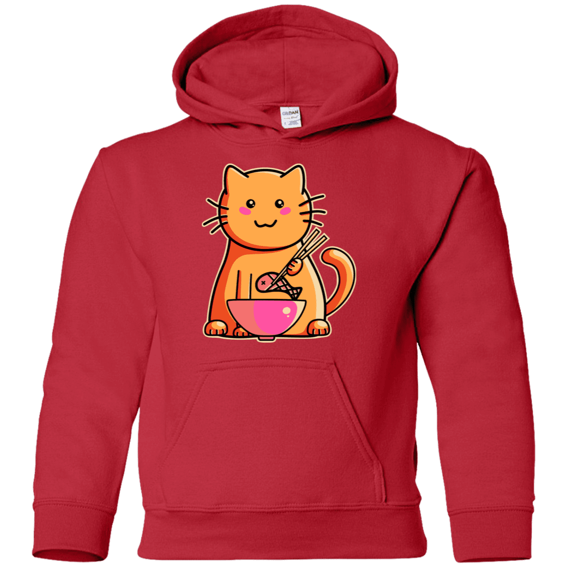 Sweatshirts Red / YS Cats Favourite Meal Youth Hoodie