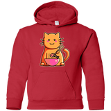 Sweatshirts Red / YS Cats Favourite Meal Youth Hoodie