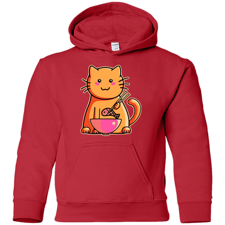 Sweatshirts Red / YS Cats Favourite Meal Youth Hoodie