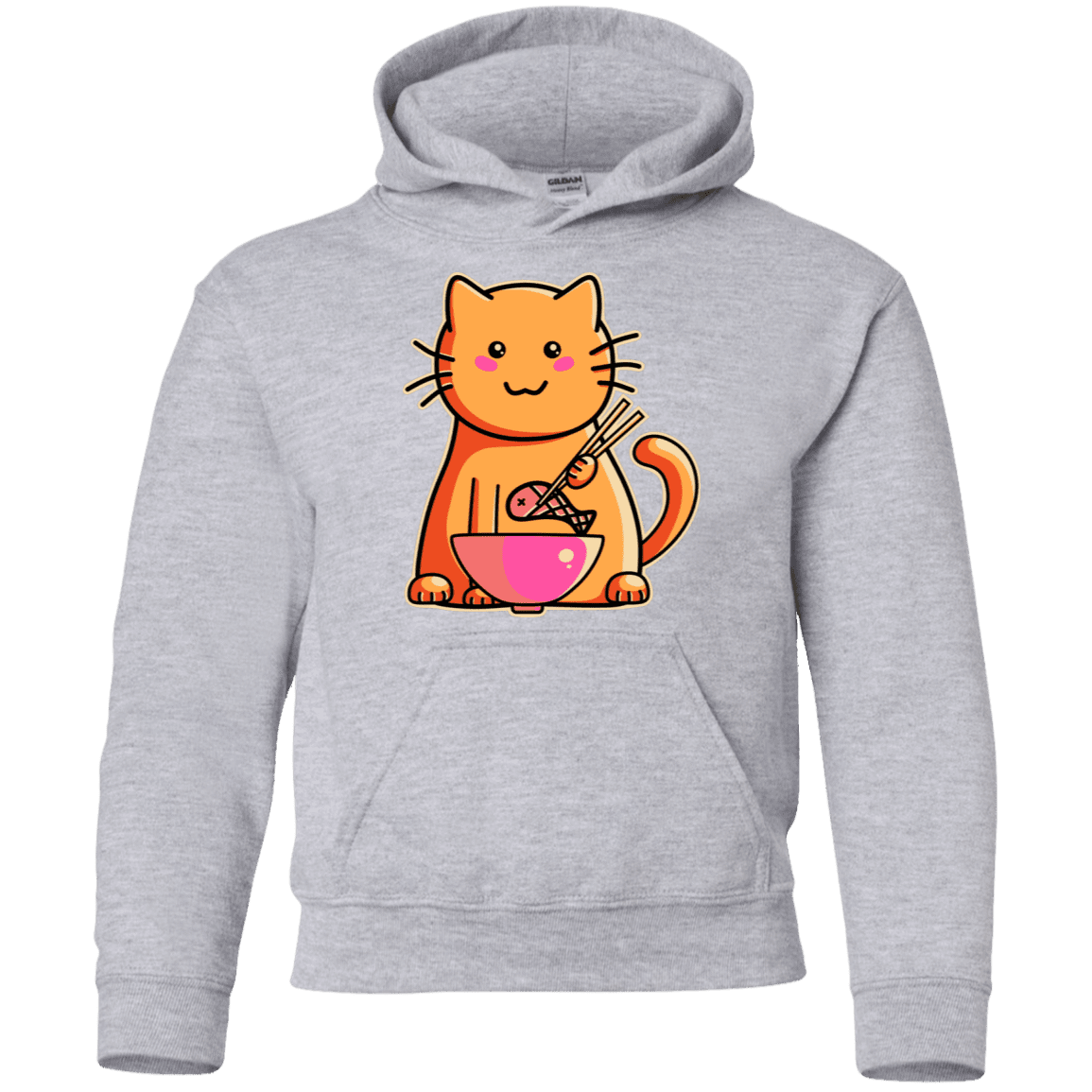 Sweatshirts Sport Grey / YS Cats Favourite Meal Youth Hoodie