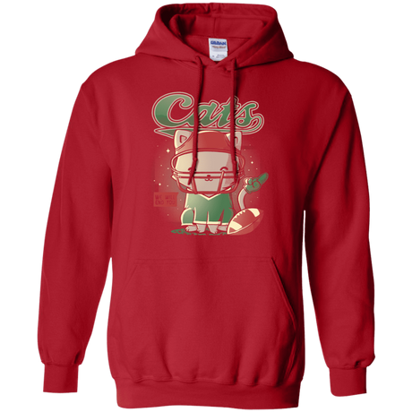 Sweatshirts Red / S Cats Football Pullover Hoodie