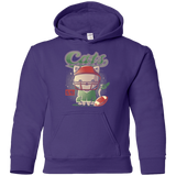 Sweatshirts Purple / YS Cats Football Youth Hoodie