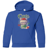 Sweatshirts Royal / YS Cats Football Youth Hoodie